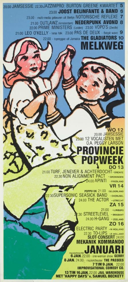 Poster Melkweg Provinciepop 1983